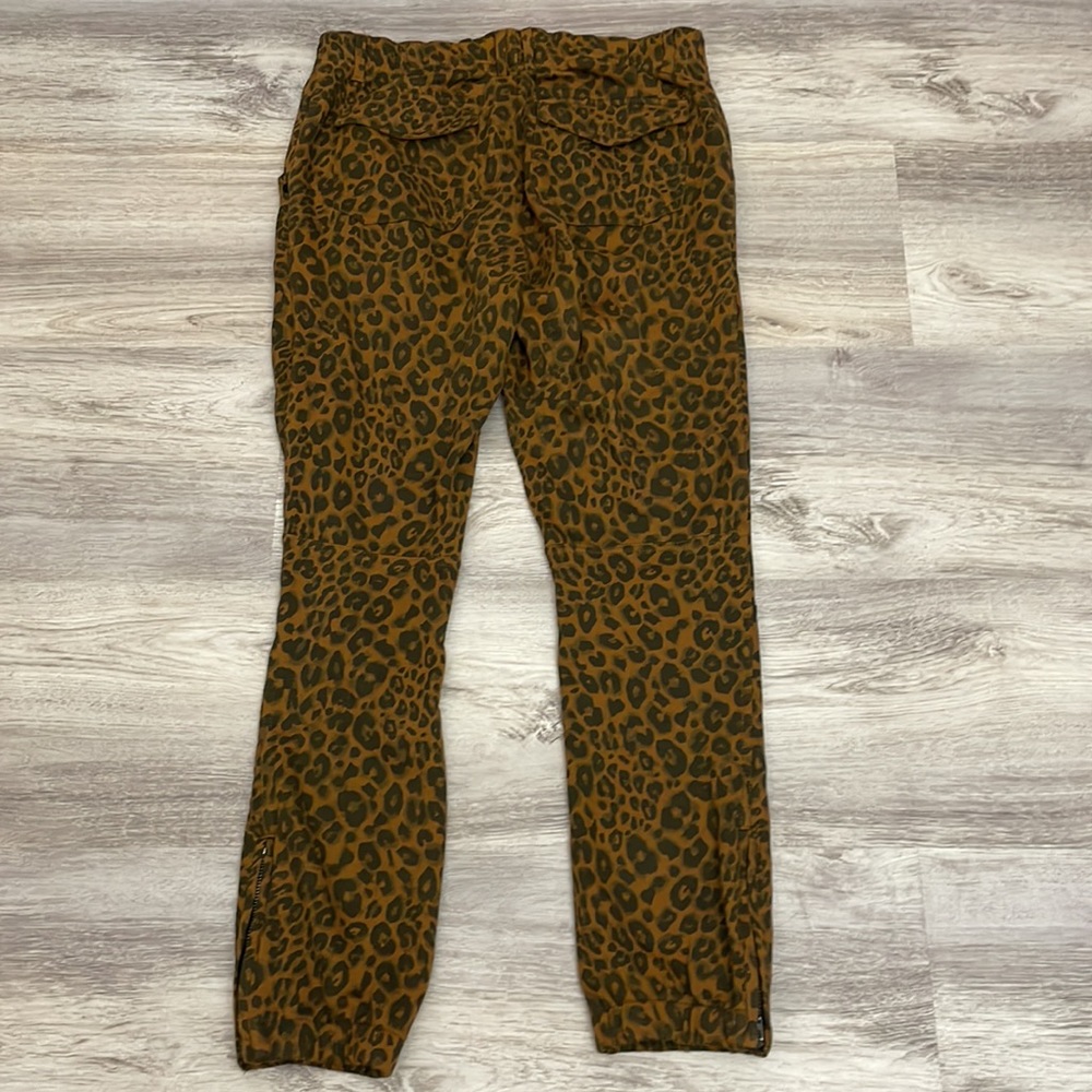 Sanctuary x Anthropologie Brown & Black Animal Print Stretchy Knit Pants Size XS - Picture 4 of 16